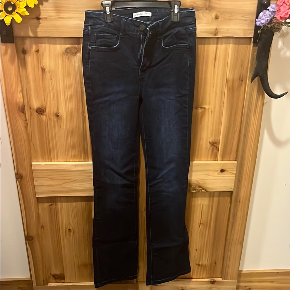 Nine West Dark Indigo Boot Cut Jeans